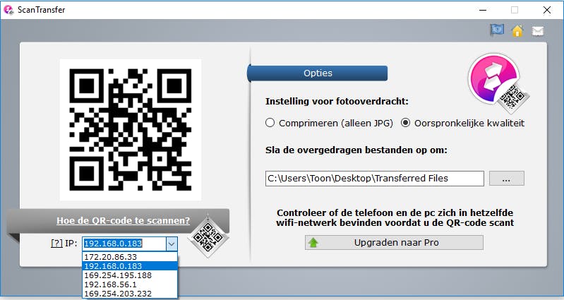 Om deze qr-code kan je (mobiele apparaat) moeilijk heen.