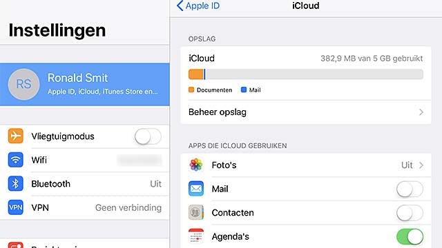 Agenda's synchroniseren tussen iOS, macOS en Windows