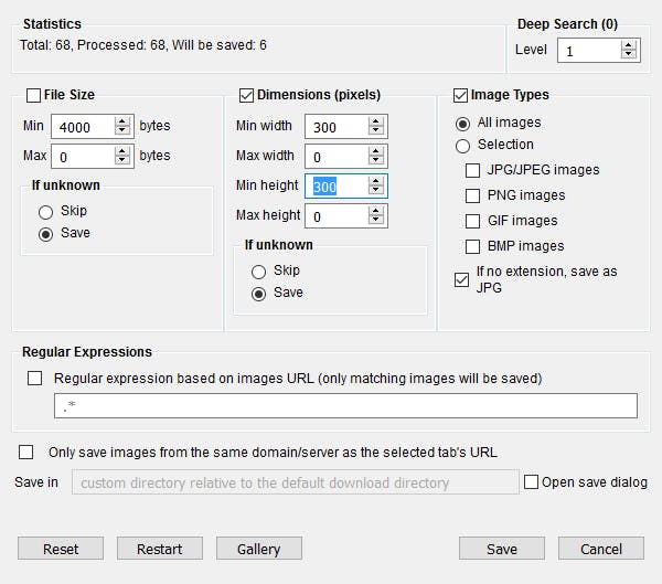Tip 08: Door de gewenste afmetingen in te vullen kun je gemakkelijk die afbeeldingen downloaden die je wilt hebben.