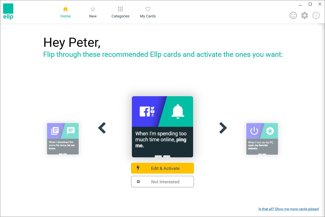 Tip 08: De makers van Ellp hebben duidelijk afgekeken van Iftt.com. Maar dat is in dit geval alleen maar positief.