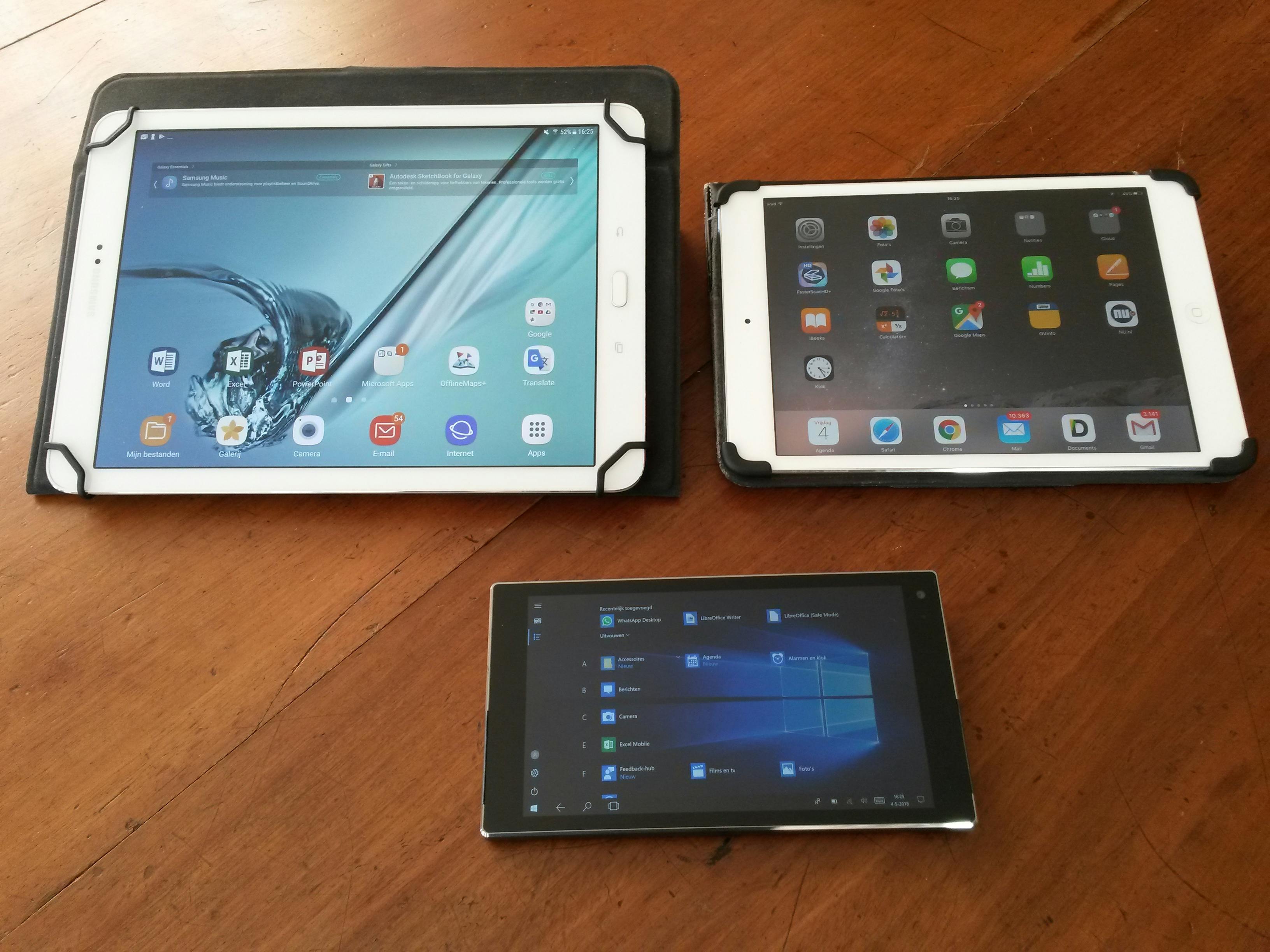 Mijn tablets en de Ockel Sirius A.