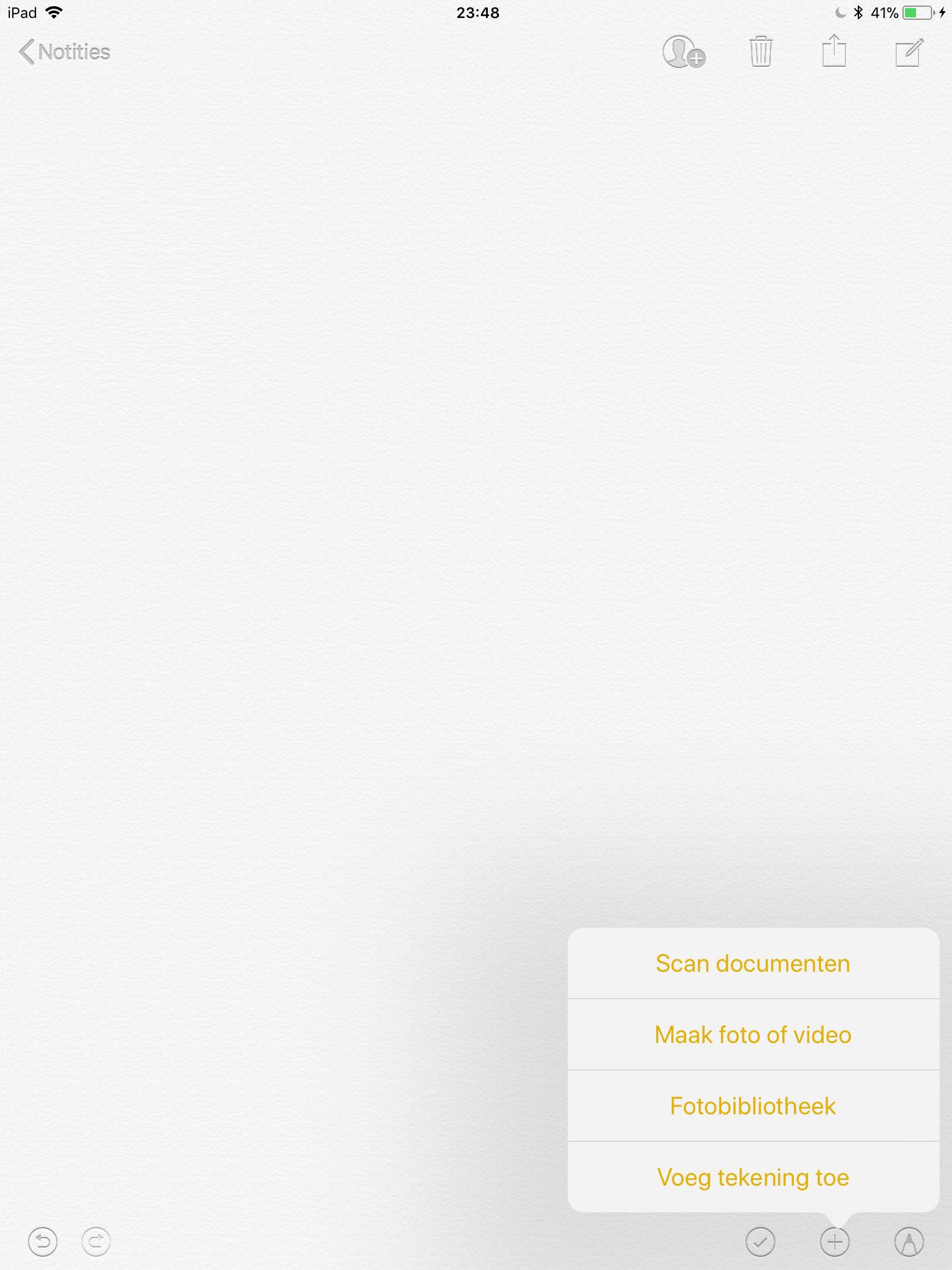 Tip 07: In de app Notities kun je complete documenten inscannen.