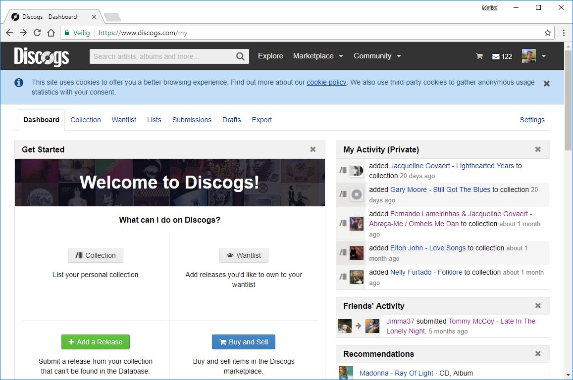 Tip 09 Iedere verzamelaar van cd’s of lp’s beleeft zonder twijfel veel plezier aan een Discogs-profiel.