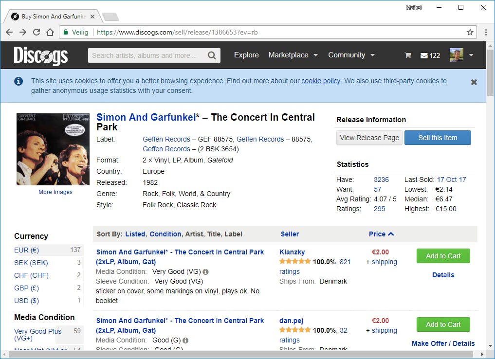 Tip 11 Populaire albums zijn op Discogs voor weinig geld verkrijgbaar.