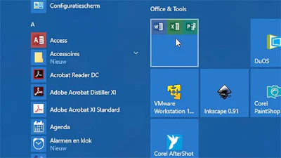 Maak mappen in je Startmenu-tegels van Windows 10
