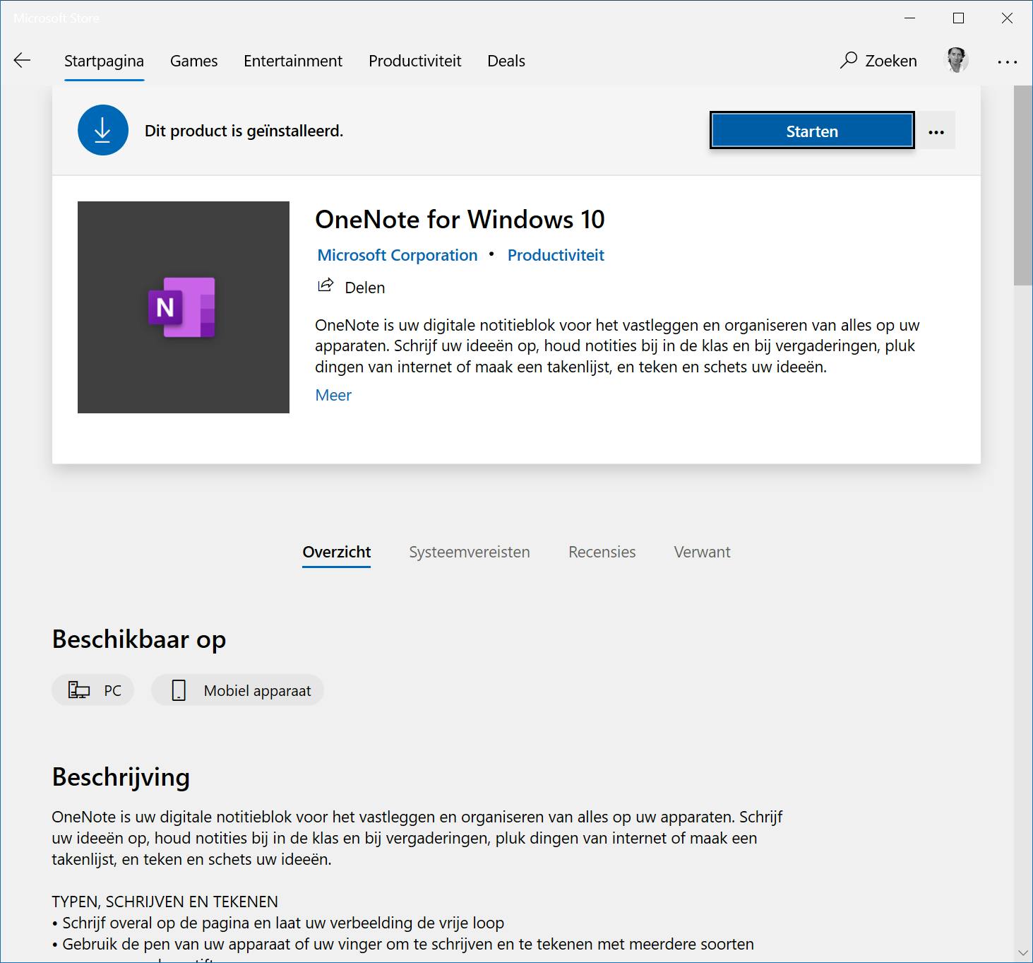 Tip 01 Wij gaan aan de slag met de app OneNote voor Windows 10.