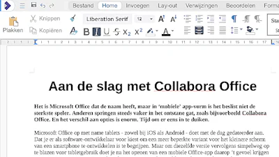 Aan de slag met Collabora Office
