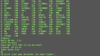 CP/M, Basic, Pascal met de Z80 microprocessor