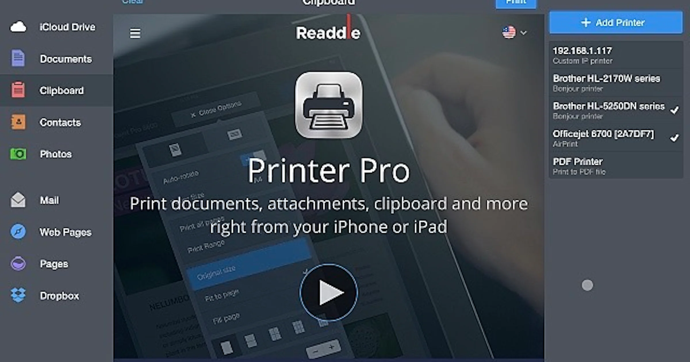 Printen in iOS & iPadOS met Printer Pro