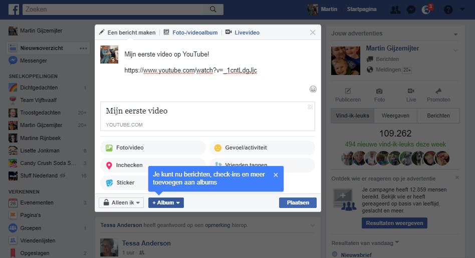 Tip 06 Deel je video’s op sociale media om kijkers te trekken.