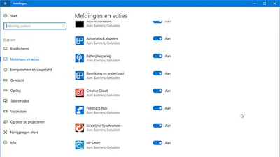 Zo leg je meldingen in Windows 10 aan banden