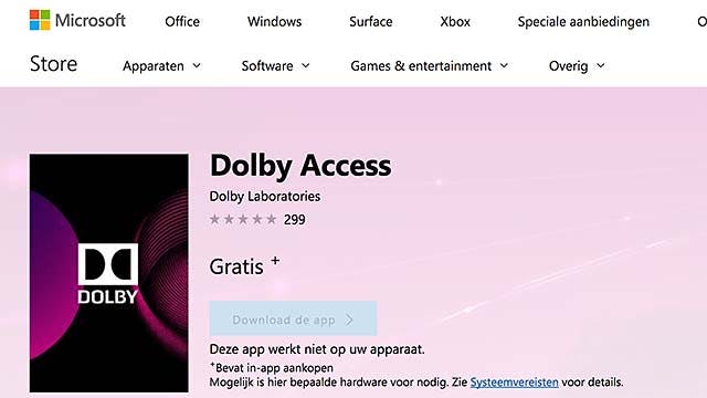 Surround-sound in Windows 10 zonder Dolby Atmos
