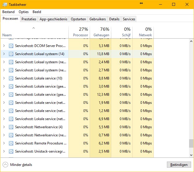 Tip 02 Host Process is een proces dat .dll-bestanden uitvoert die dat niet zelf kunnen.