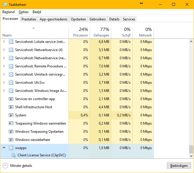 Tip 04 Heb je apps uit de Windows Store geïnstalleerd? Dit proces houdt dat allemaal bij.