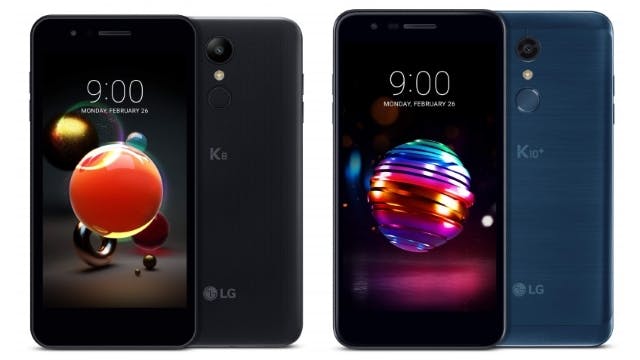 MWC 2018: LG komt met K8 en K10 smartphones