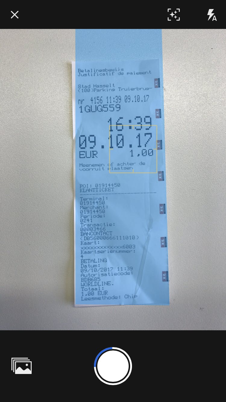 Een parkeerticket scannen kost welgeteld twee seconden.