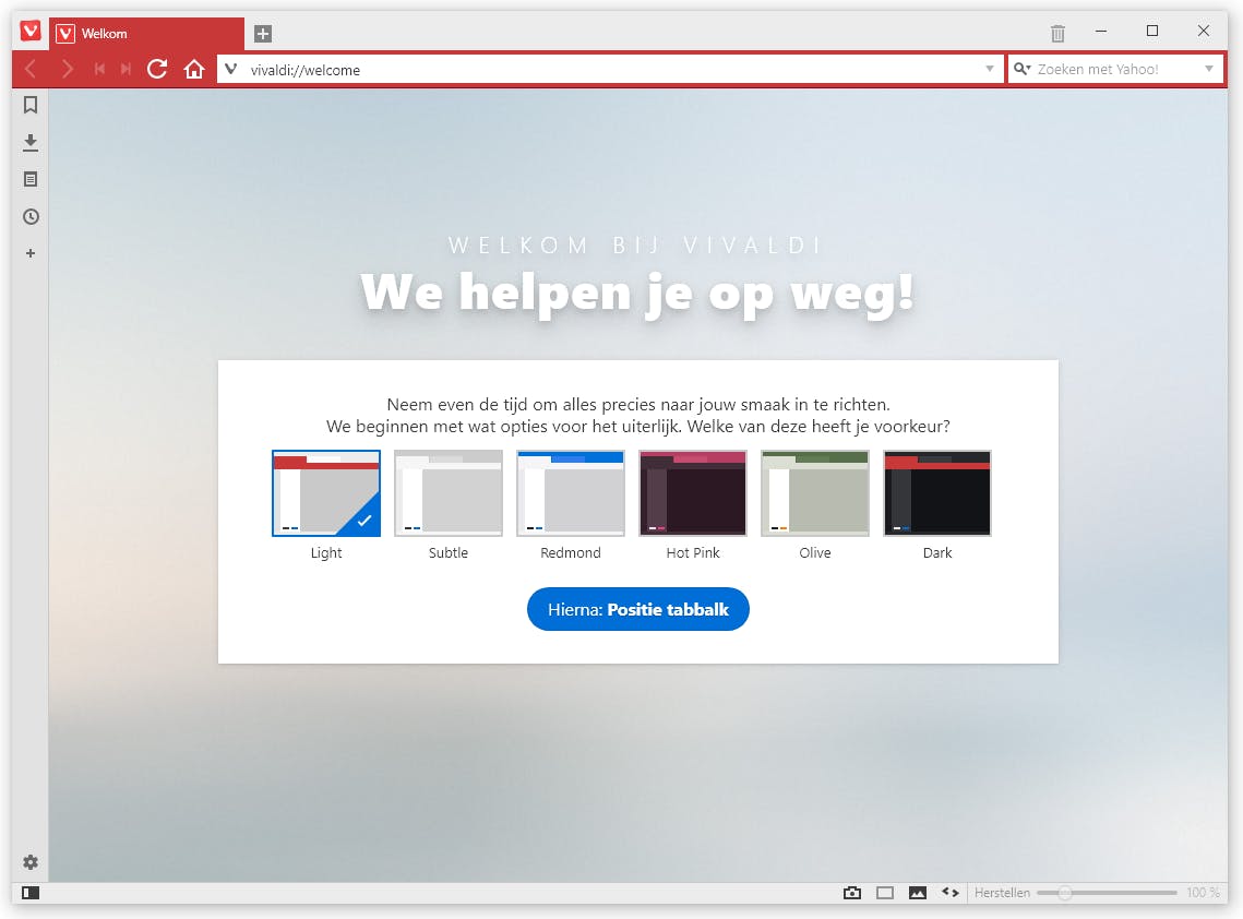 Tip 02 Direct na de installatie kun je enkele voorkeuren instellen.