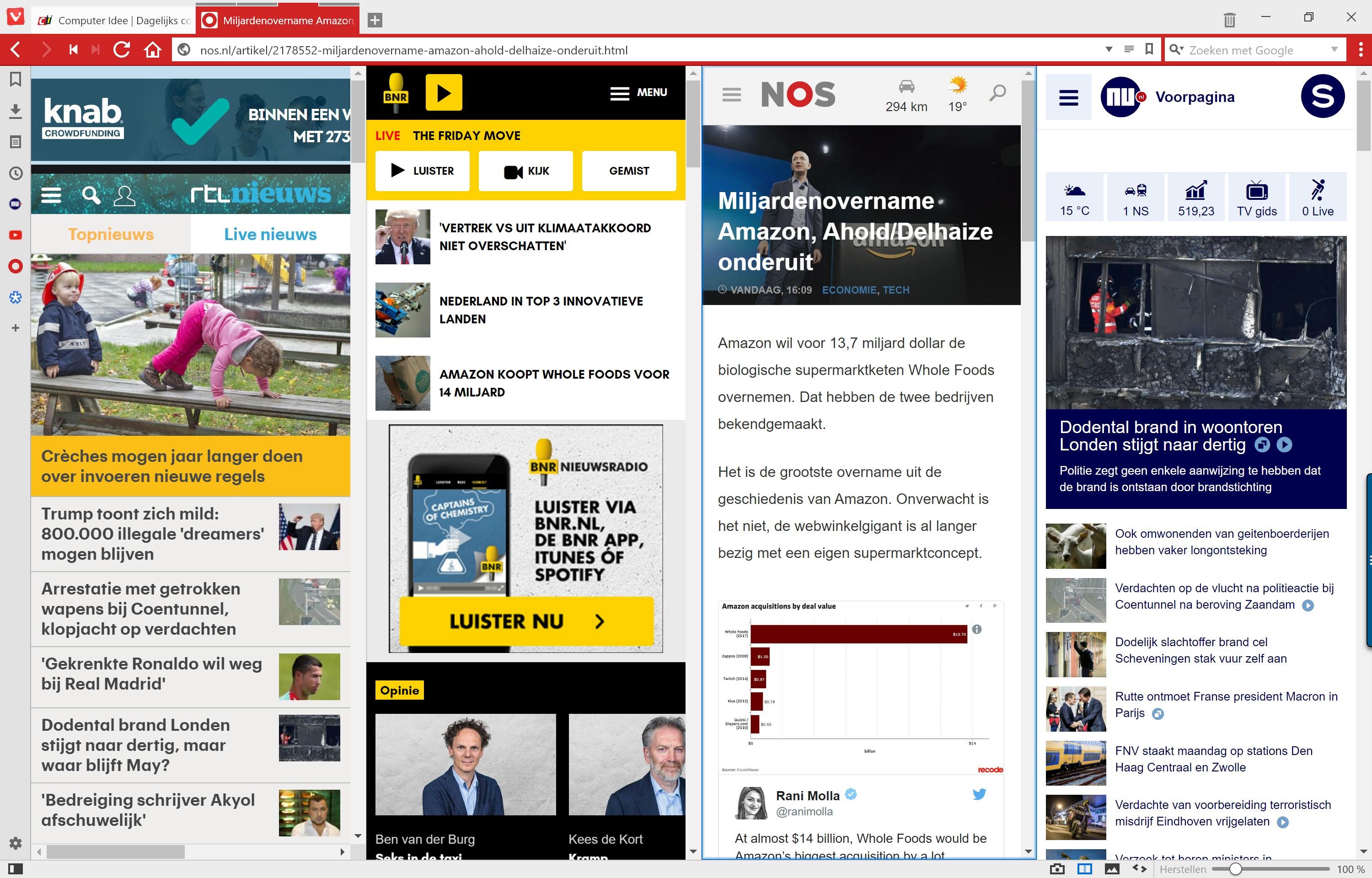 Tip 04 Meerdere websites naast elkaar door ze te ‘stapelen’.