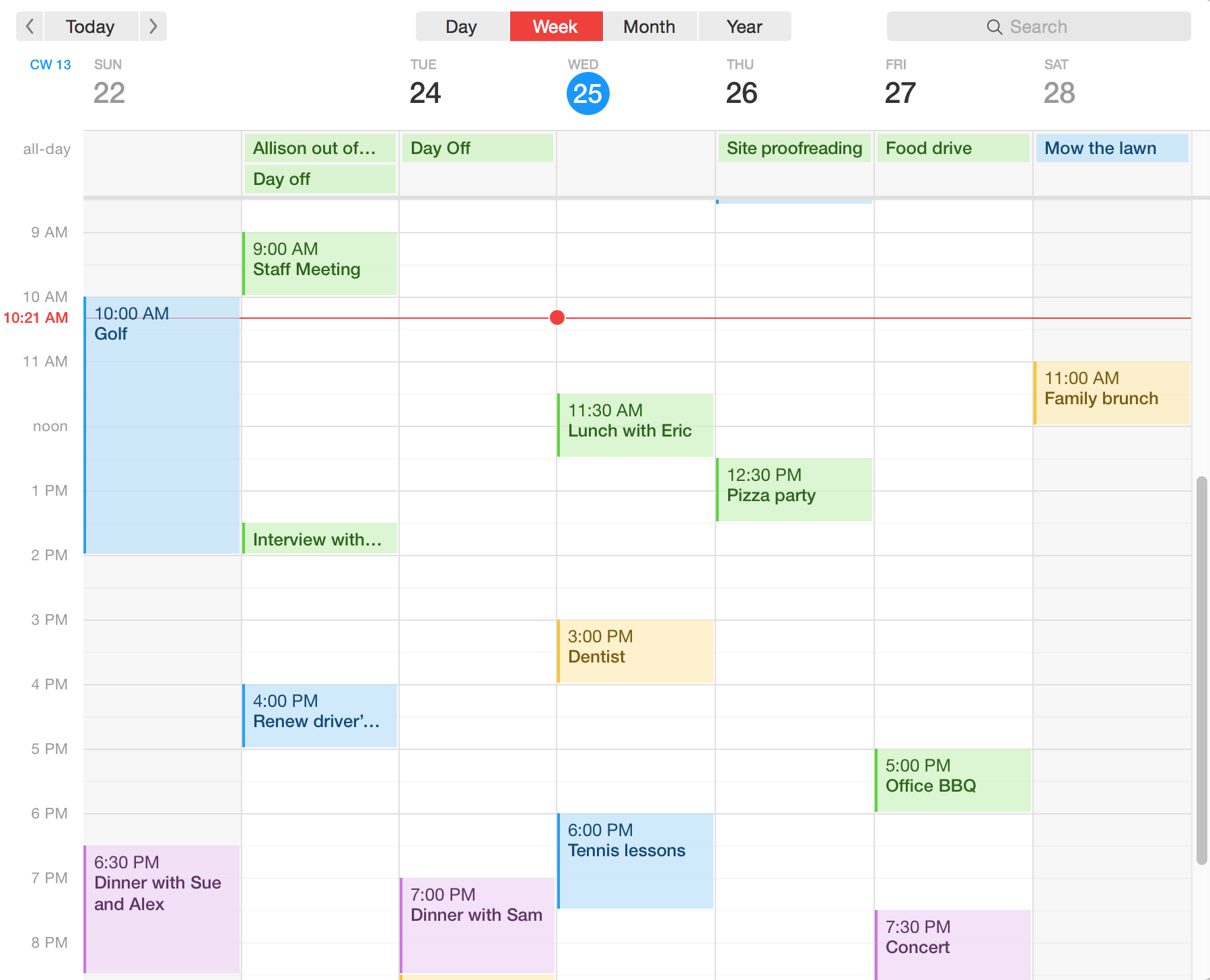 Je ziet duidelijk of er geen (bijna) overlap is, daardoor kun je rust inbouwen.