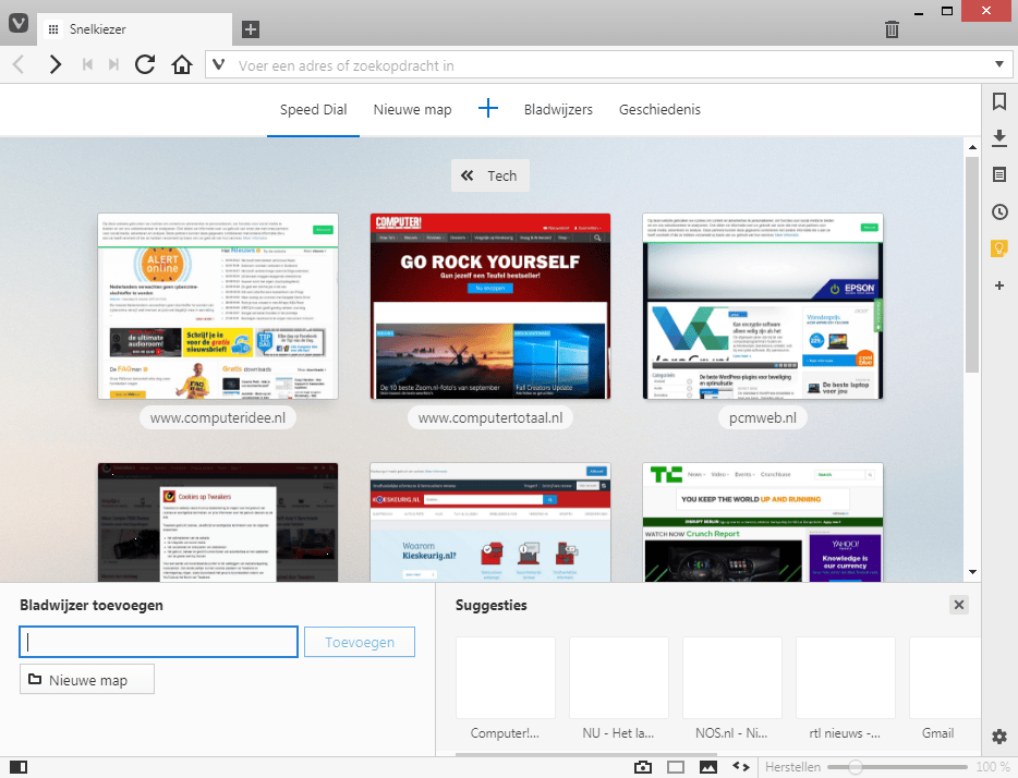 Tip 12 Je kunt zelf bepalen welke pagina’s je in de snelkiezer wilt zien.