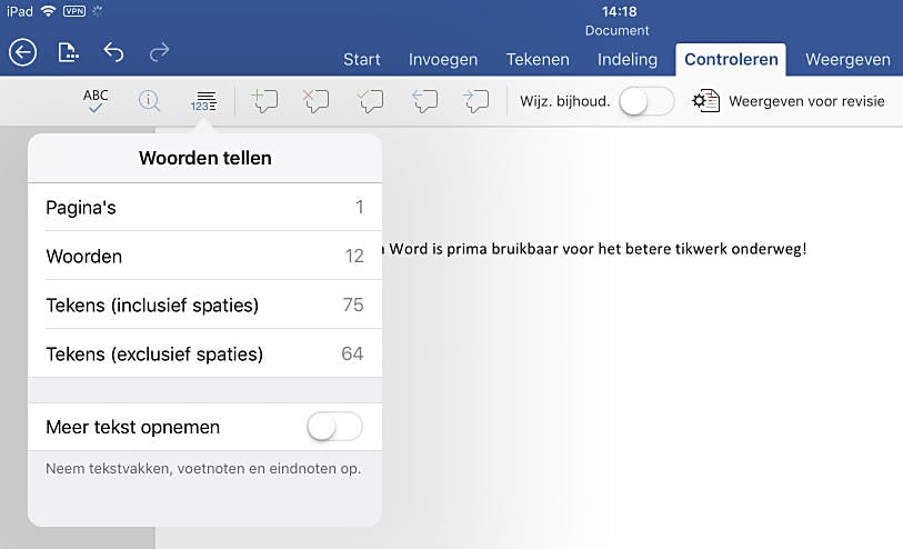 Word op je iPad ziet er misschien nog wel mooier uit dan op Windows.