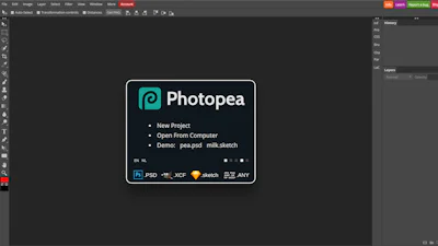 Gratis Photoshop in je browser met Photopea