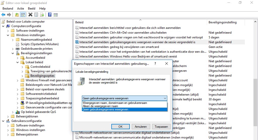 Tip 08 Via de Group Policy Editor kun je de login van Windows 10 Pro en Enterprise aanpassen.