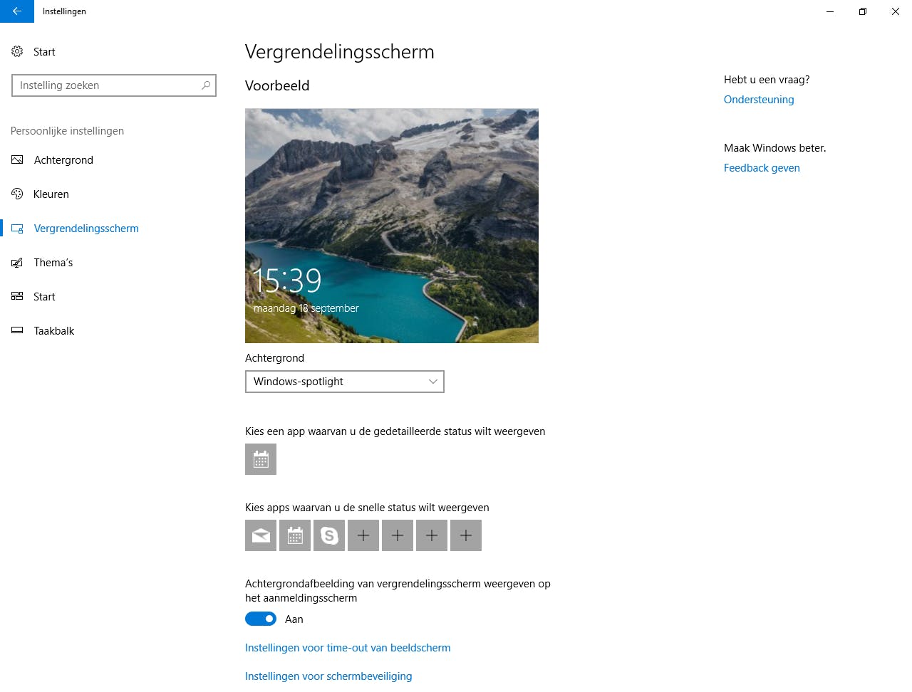 Tip 09 Spotlight tovert dagelijks een prachtige foto op het login-scherm van Windows 10.