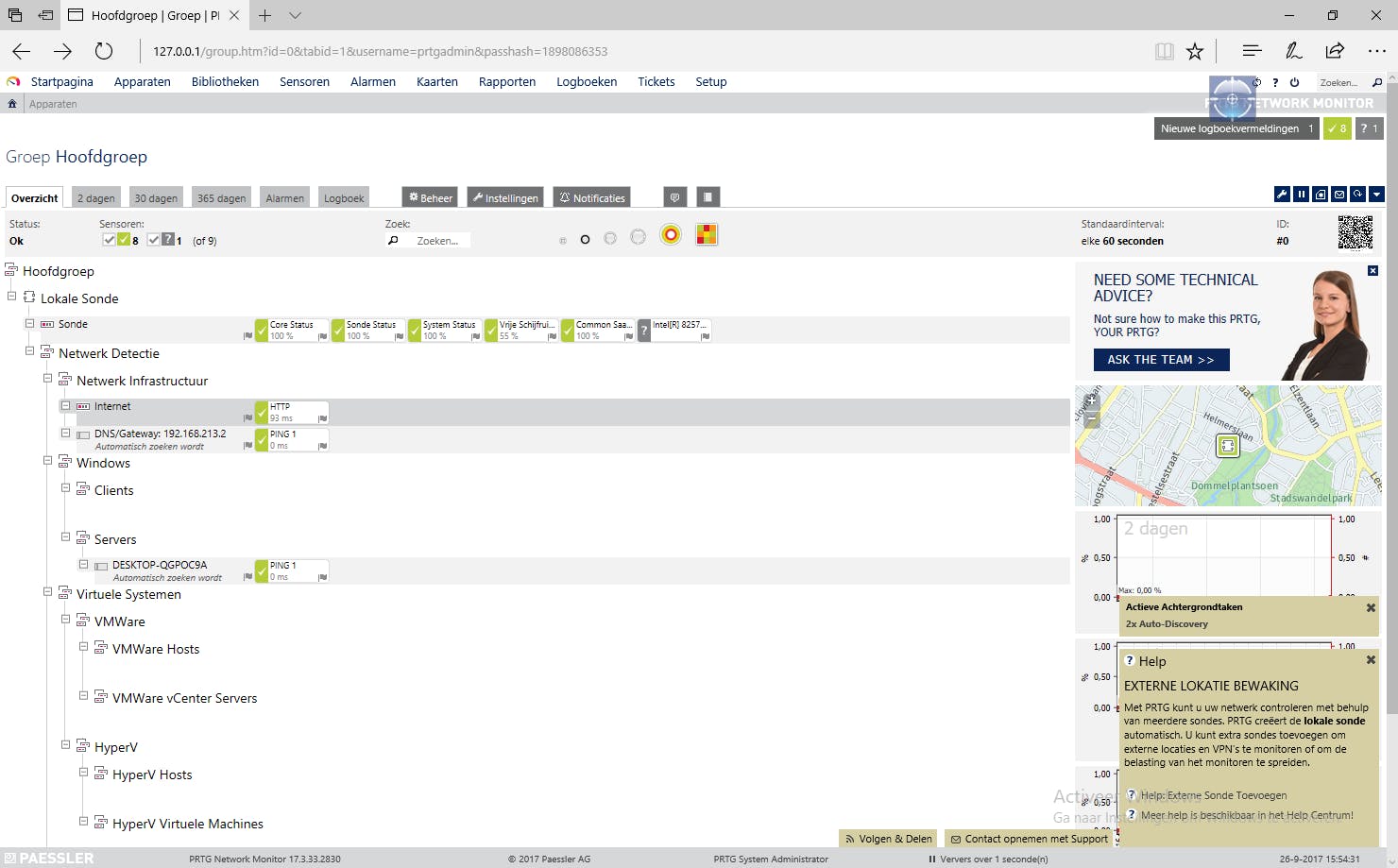 Een gedetailleerder beeld van je netwerk is bijna niet te krijgen.