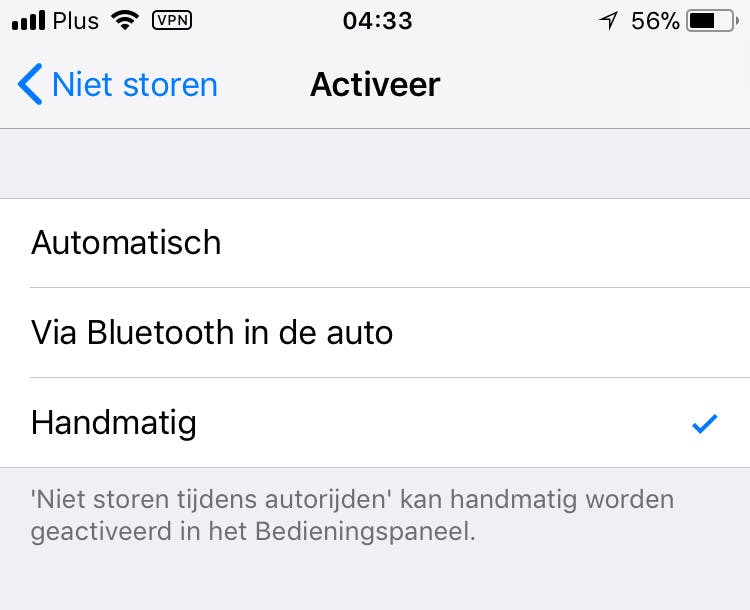 De Bluetooth-methode werkt het meest trefzeker bij je iPhone