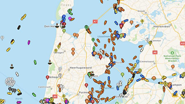 Volg vlieg- en scheepvaartverkeer via een app