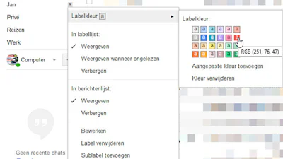 Markeer e-mails in Gmail met een kleurtje
