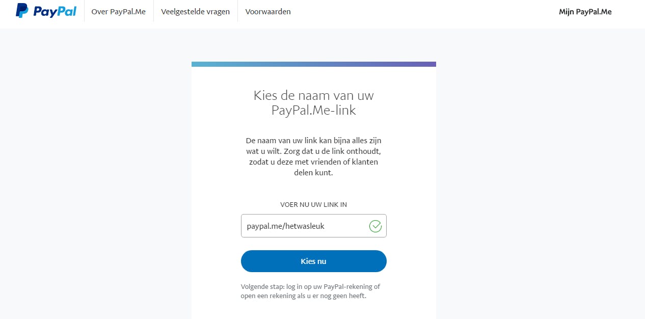 05 Geen zin om te werken met apps? Met PayPal.me deel je gewoon een betaallink.