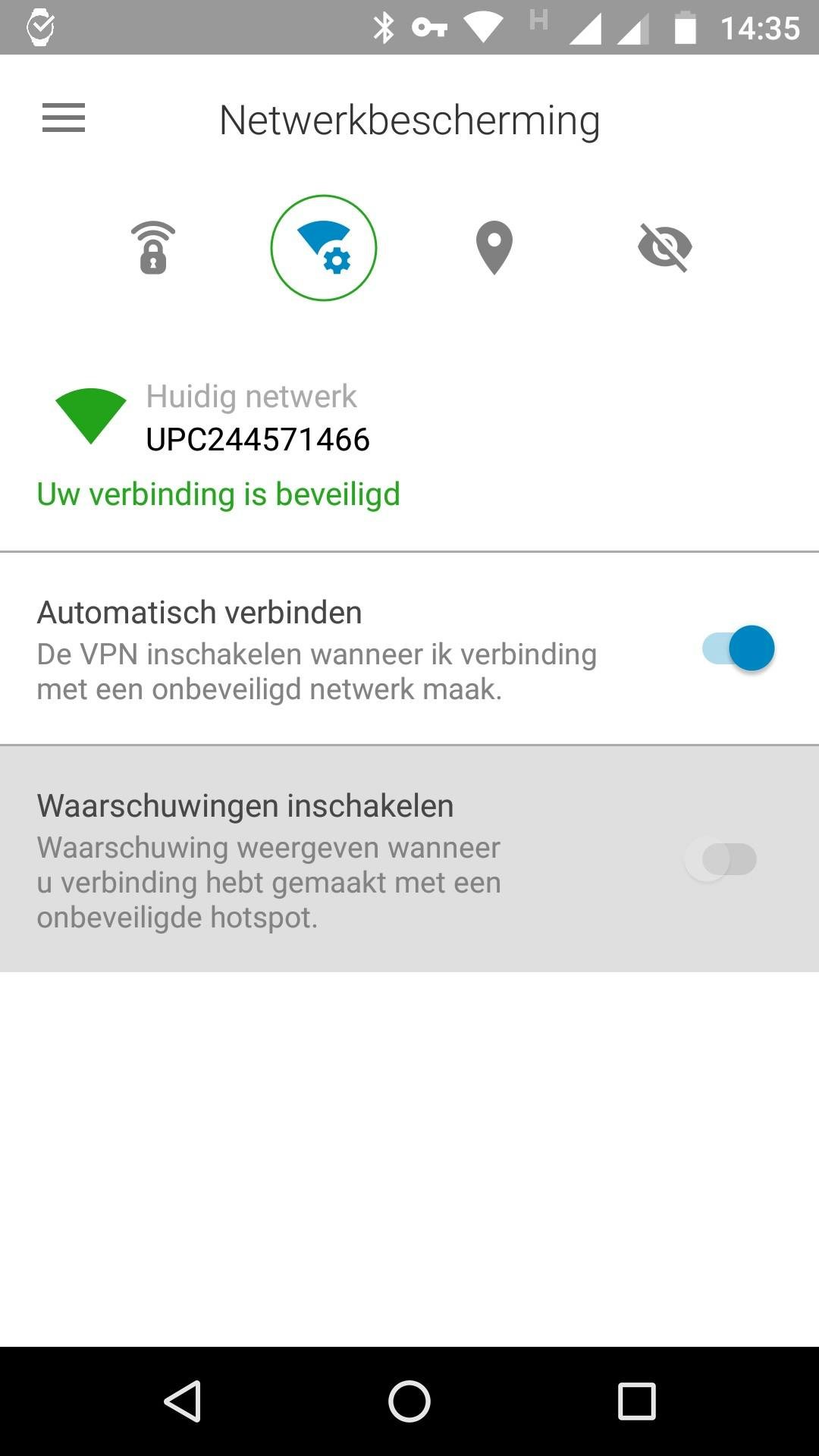 Opties die alleen beschikbaar zijn in de mobiele app