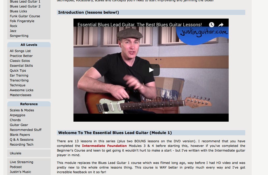 Tip 03 www.justinguitar.com is een geweldige site voor gitaar-tutorials.