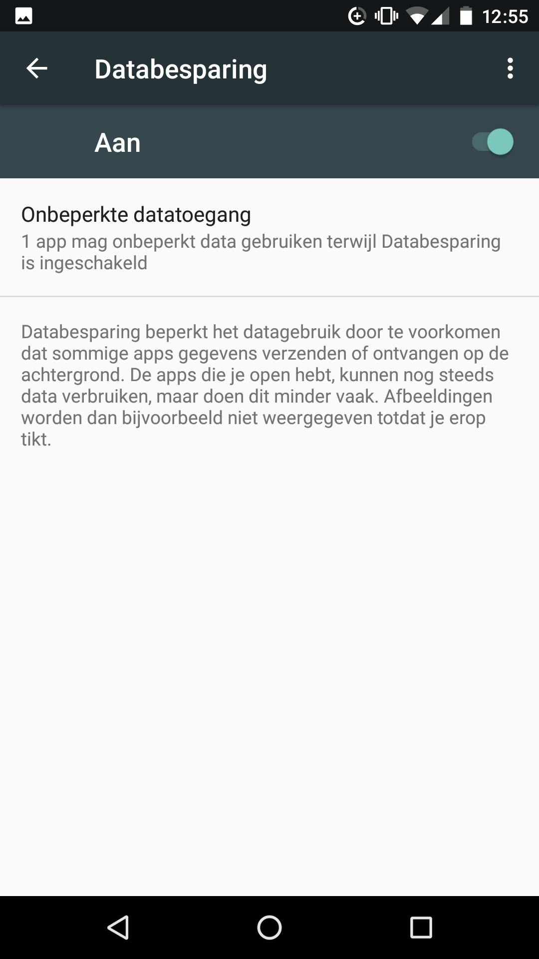 Android 7 heeft een handige nieuwe functie genaamd Databesparing.