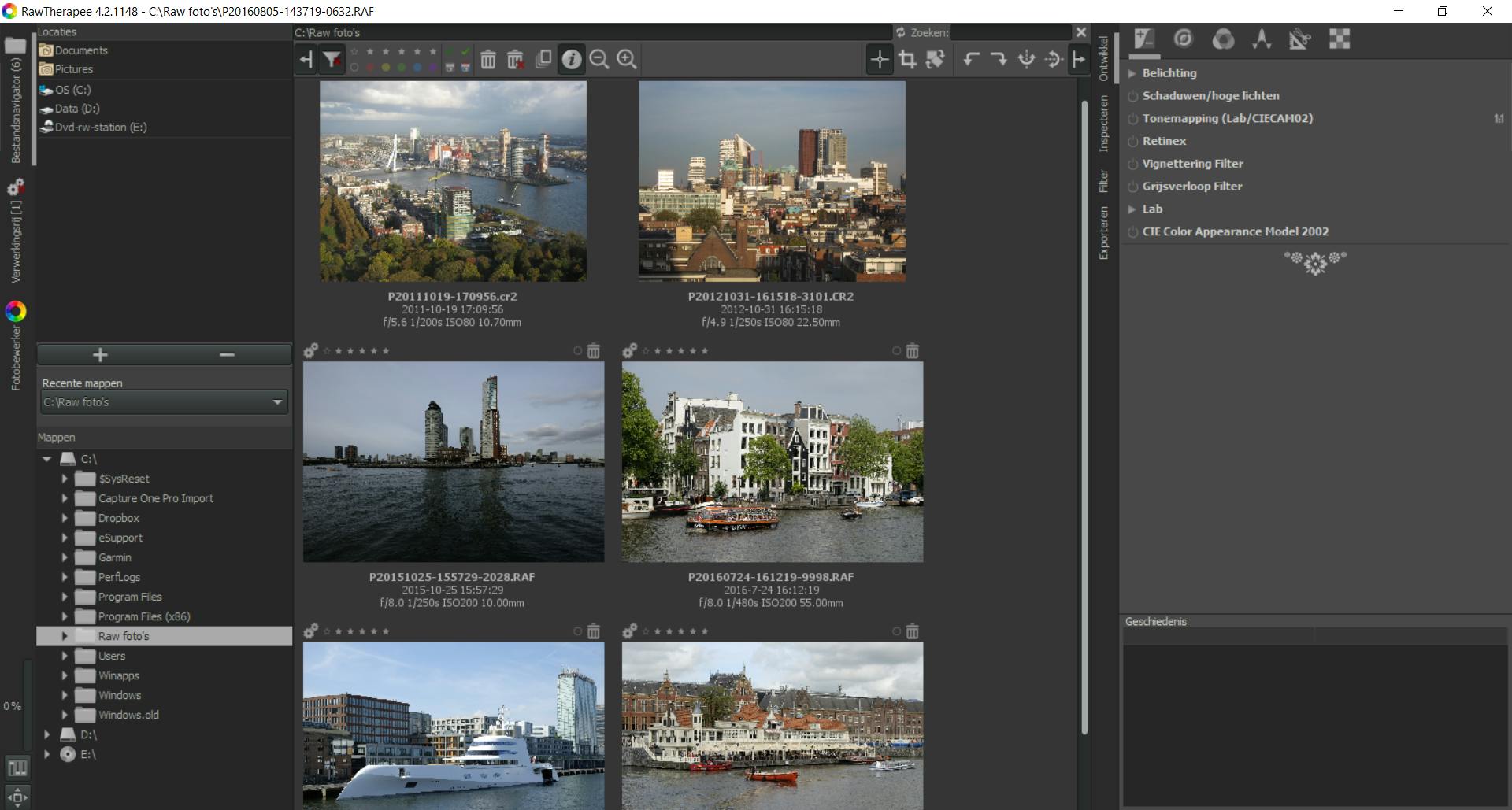 03 Zoek een map met raw-bestanden op en je kunt meteen van start.