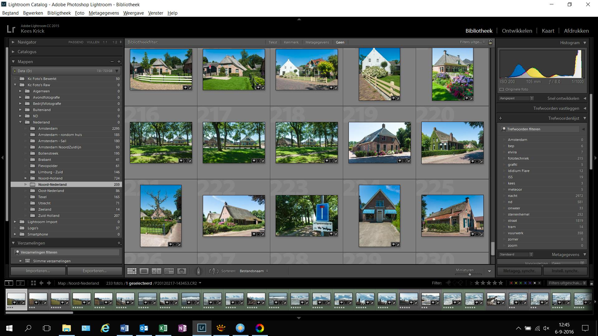 08 Lightroom werkt veel eenvoudiger, wel moet je eerst je raw-bestanden importeren.