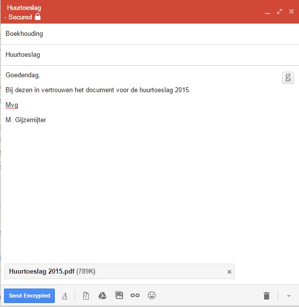 Tip 03 Met Secure Mail for Gmail kun je mailtjes in Gmail snel versleutelen, de ontvanger heeft wel dezelfde extensie nodig.