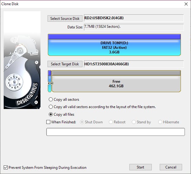 Aan de slag met DiskGenius