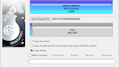 Aan de slag met DiskGenius