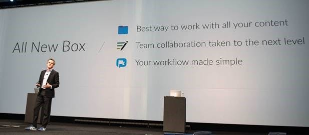 Box maakte het nieuws bekend op een persconferentie in San Francisco.
