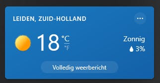 Zo haal je het weerbericht-icoontje uit je Windows 10 taakbalk