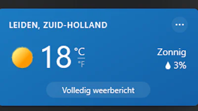 Zo haal je het weerbericht-icoontje uit je Windows 10 taakbalk