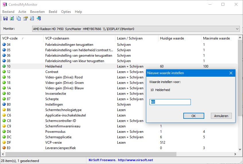 Tip 04 Je kunt verschillende configuraties voor je monitor exporteren en weer importeren.