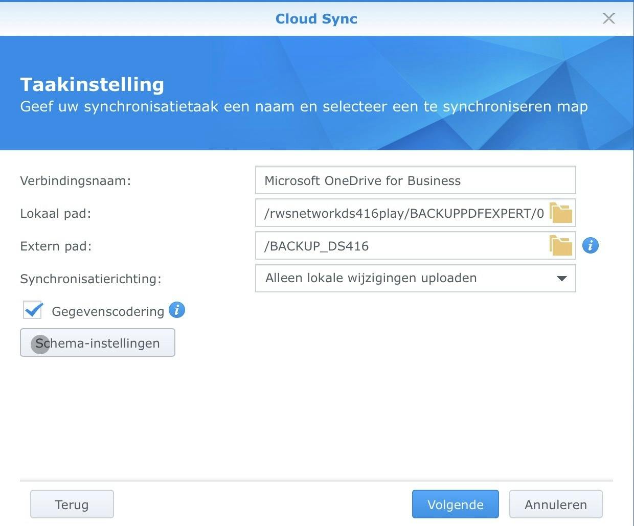 Na bovenstaande stappen moet er iets als dit te zien zijn.