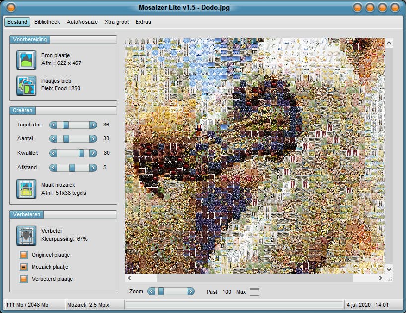 Tip 08 Maak snel en simpel zelf foto-mozaïeken.