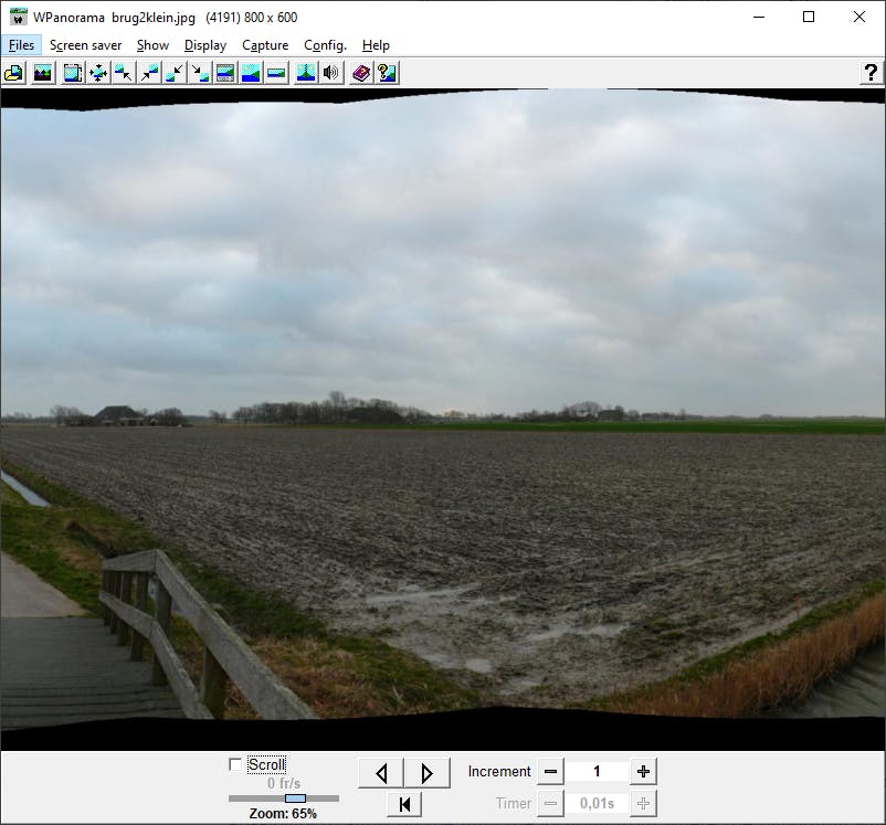 Tip 2 Een speciale (slideshow-)viewer voor panoramafoto’s.