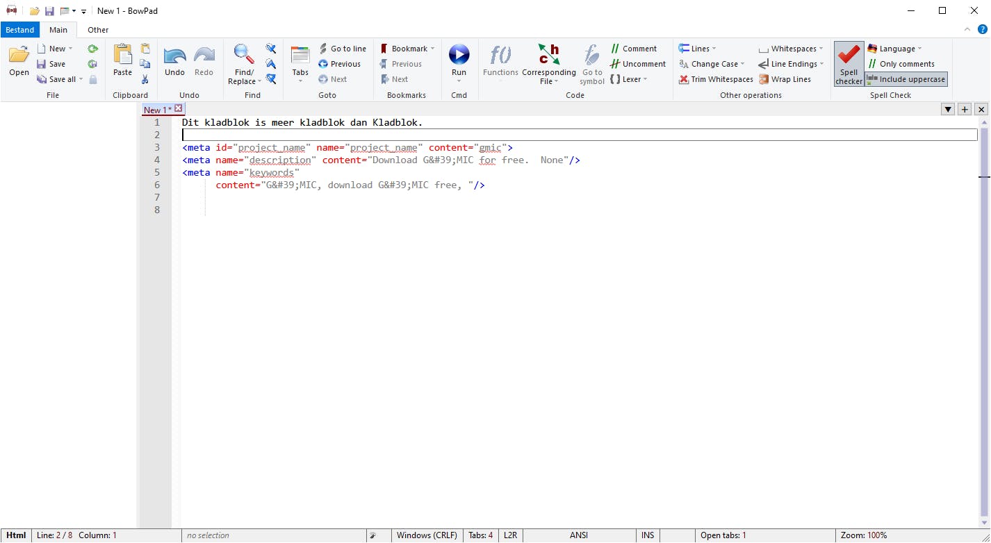 Tip 03 Een Kladblok-vervanger voor programmeer- en opmaaktalen.