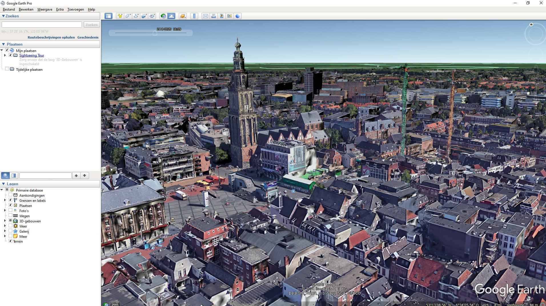 Tip 08 De hele wereld is je speeltuin in Google Earth Pro.